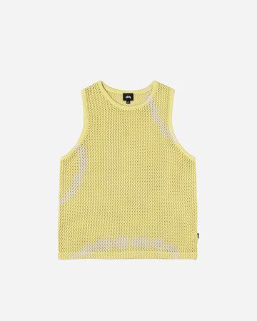 Sveter Stüssy O'Dyed Mesh Tank Tie Dye Žltá | 117126-1276, 0