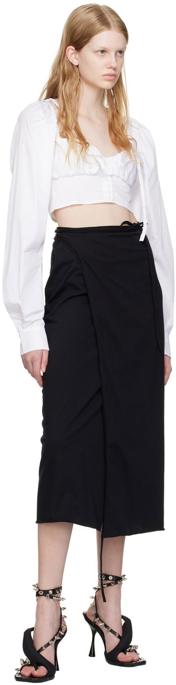 Crop Top Ottolinger Ottolinger Work Capsule Cropped Blouse Biela | Dirndl Blouse, 3