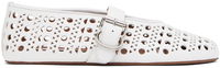 ALAÏA Vienne Laser Cut Ballerina Flats