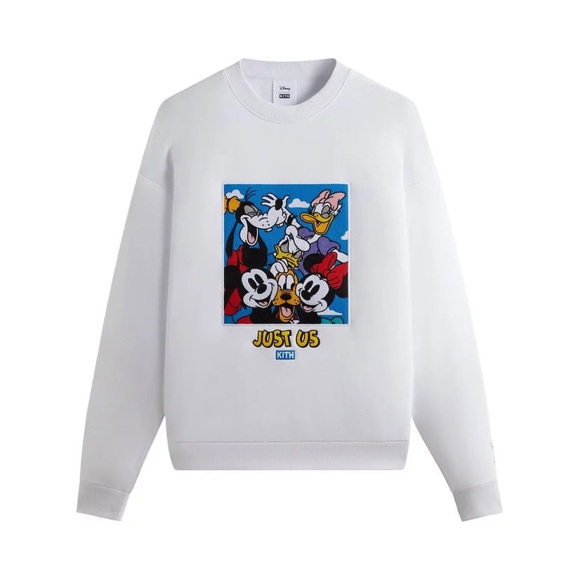 Mikina KITH KITH x Mickey & Friends Family Portrait Vintage Crewneck Biela | KHM031753-101