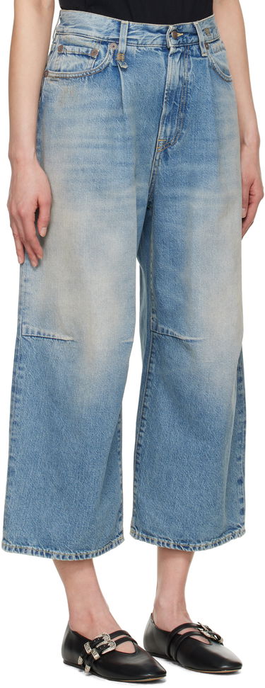 Džínsy R13 R13 Cropped Wide Leg Jeans Modrá | R13WD046-D306A, 1