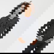 Sweatshirt Logo Fullzip Hoodie New Charcoal Grey XS