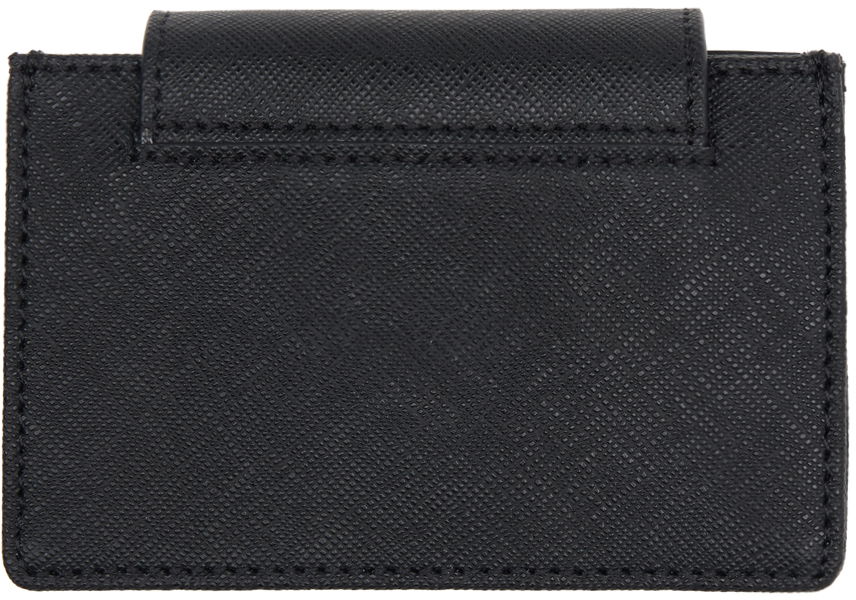 Black Flap Card Holder