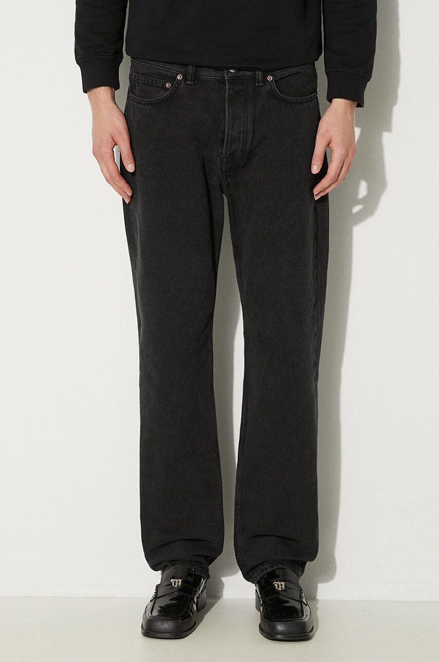 Džínsy WOOD WOOD Sol Rigid Denim Slim Fit Jeans Čierna | 12235803.7051, 0