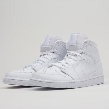 Tenisky a topánky Jordan Air Jordan 1 Mid "Triple White" Biela | 554724-129, 1