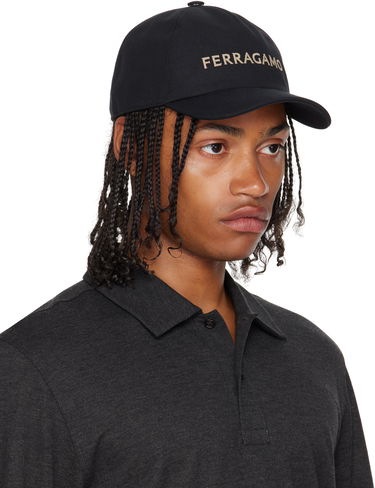 Šiltovka FERRAGAMO Ferragamo Core Signature Baseball Cap Čierna | 783391, 1
