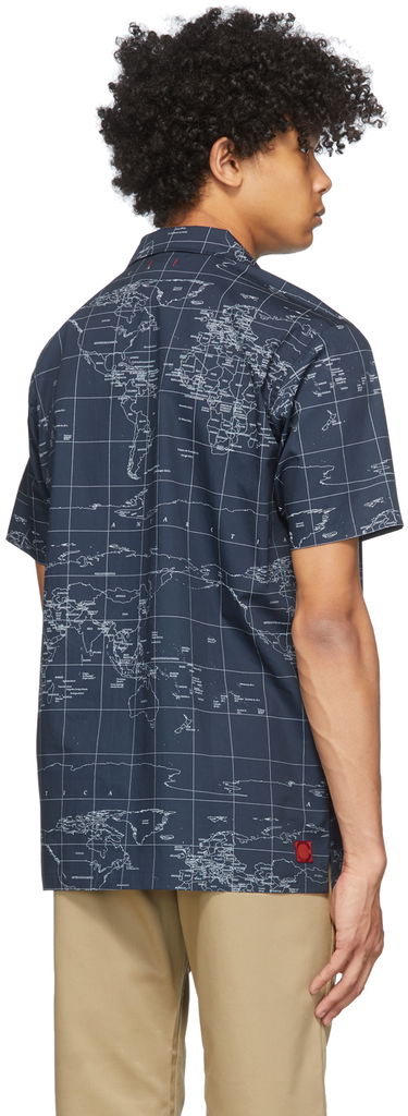 Košeľa CLOT Clot Global Haze Print Shirt Navy | CLSH20SS20011, 2