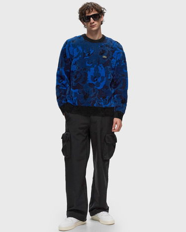 Sveter Lacoste Men's Floral Patterned Crewneck Sweater Modrá | AH3501-IB3, 1