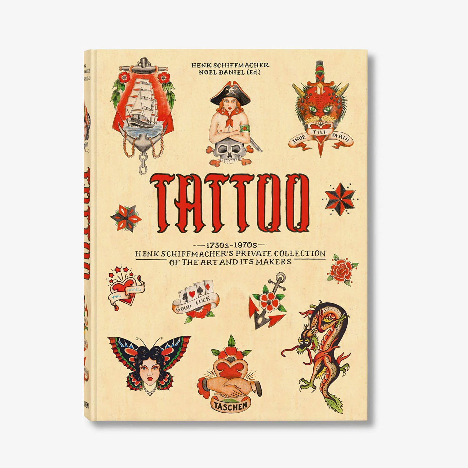 Kniha a časopis TASCHEN Henk Schiffmacher's Private Collection of Tattoo Art: 1730s-1970s Book Rôznofarebný | TA593595, 0