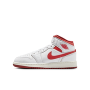 Air Jordan 1 Mid SE "White Dune Red" GS