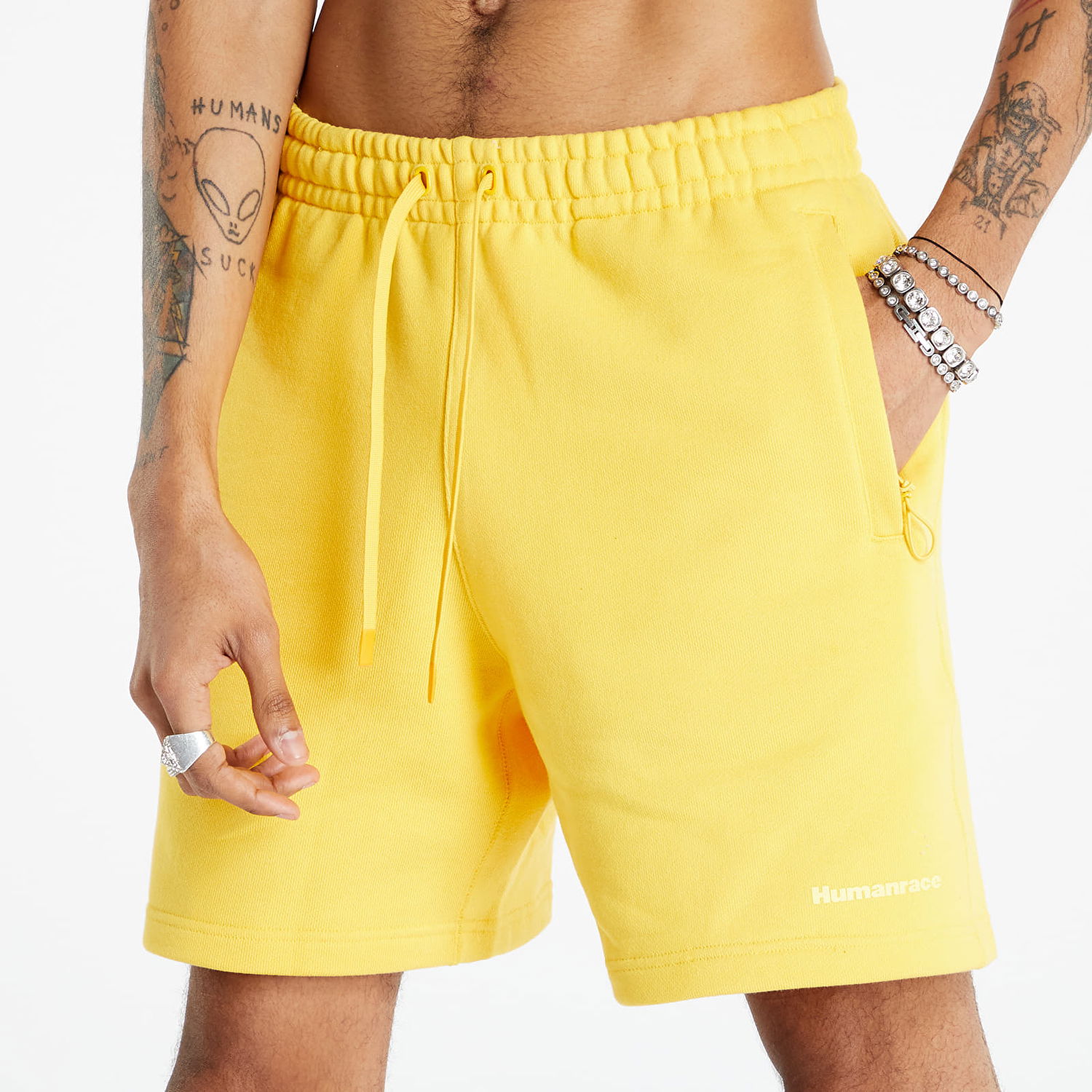 Šortky adidas Originals Pharrell Williams x Basics Shorts Žltá | HJ7064, 0