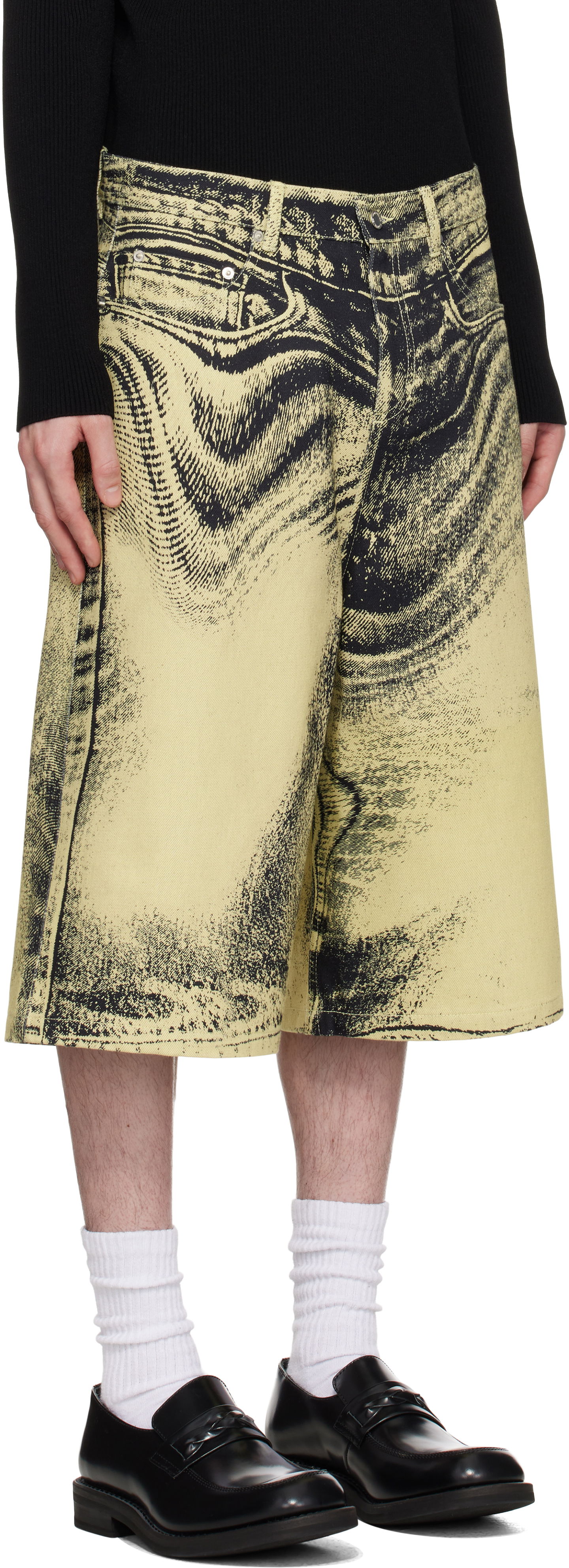 Šortky Camper CAMPERLAB Distorted Denim Shorts Žltá | AU00007-005, 1