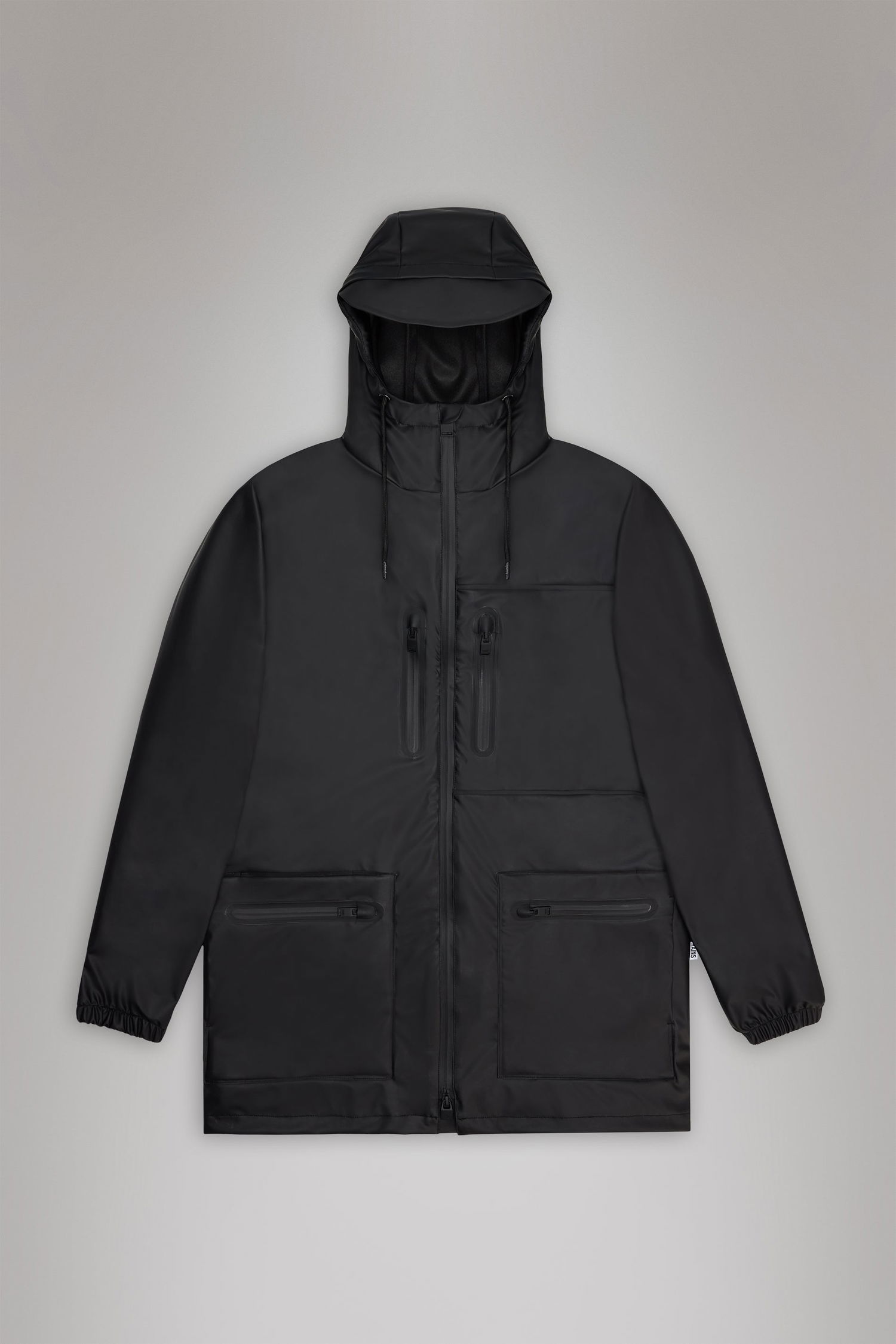 Parka Rains Cargo Long Jacket Čierna | 12060\01, 0