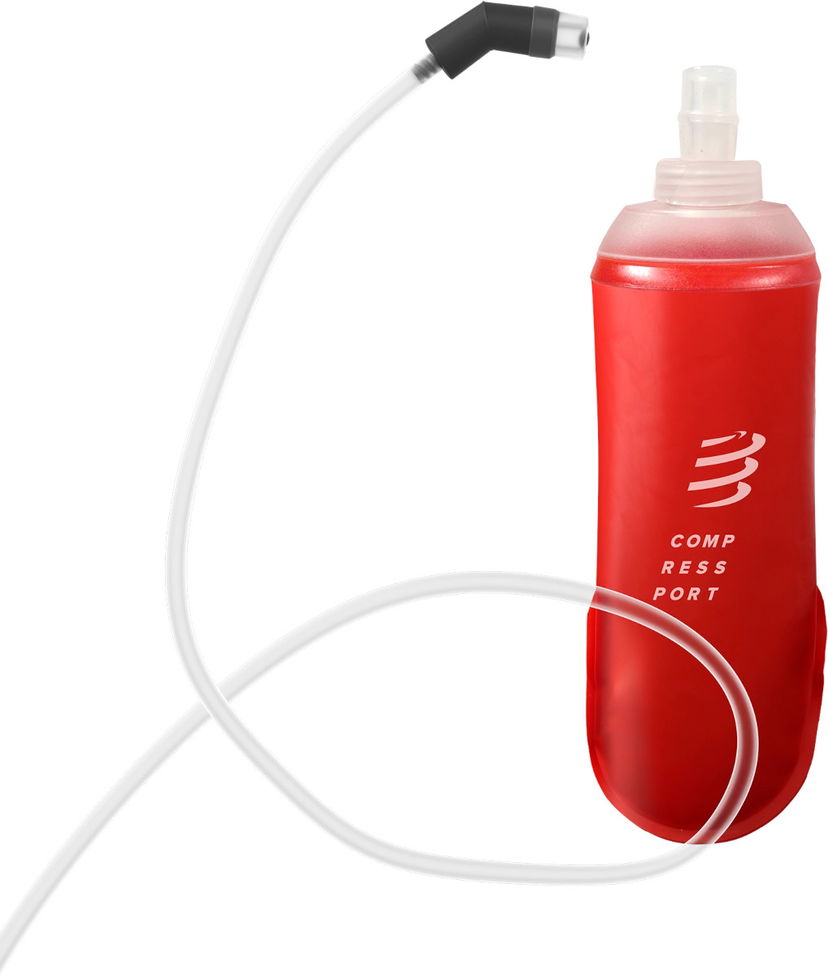 Fľaše Compressport ErgoFlask 500ml Hydration Flask with Tube Červená | xbpu976300500ml