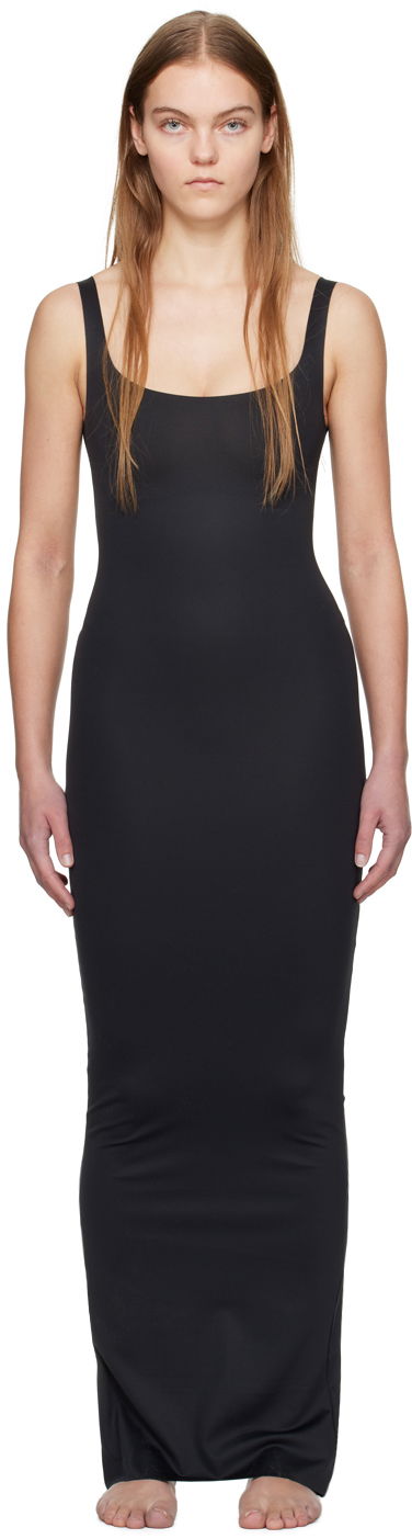 Šaty SKIMS SKIMS Body Tank Long Slip Maxi Dress Čierna | SL-MAX-4112, 0