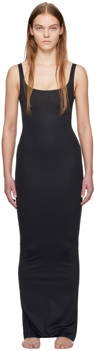 Šaty SKIMS SKIMS Body Tank Long Slip Maxi Dress Čierna | SL-MAX-4112, 0