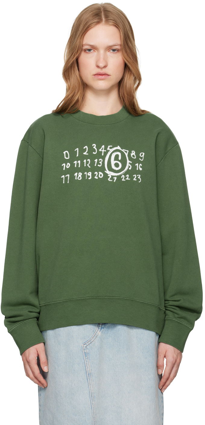 Mikina Maison Margiela Unbrushed Sweatshirt Zelené | SH2GU0011 M25004, 0