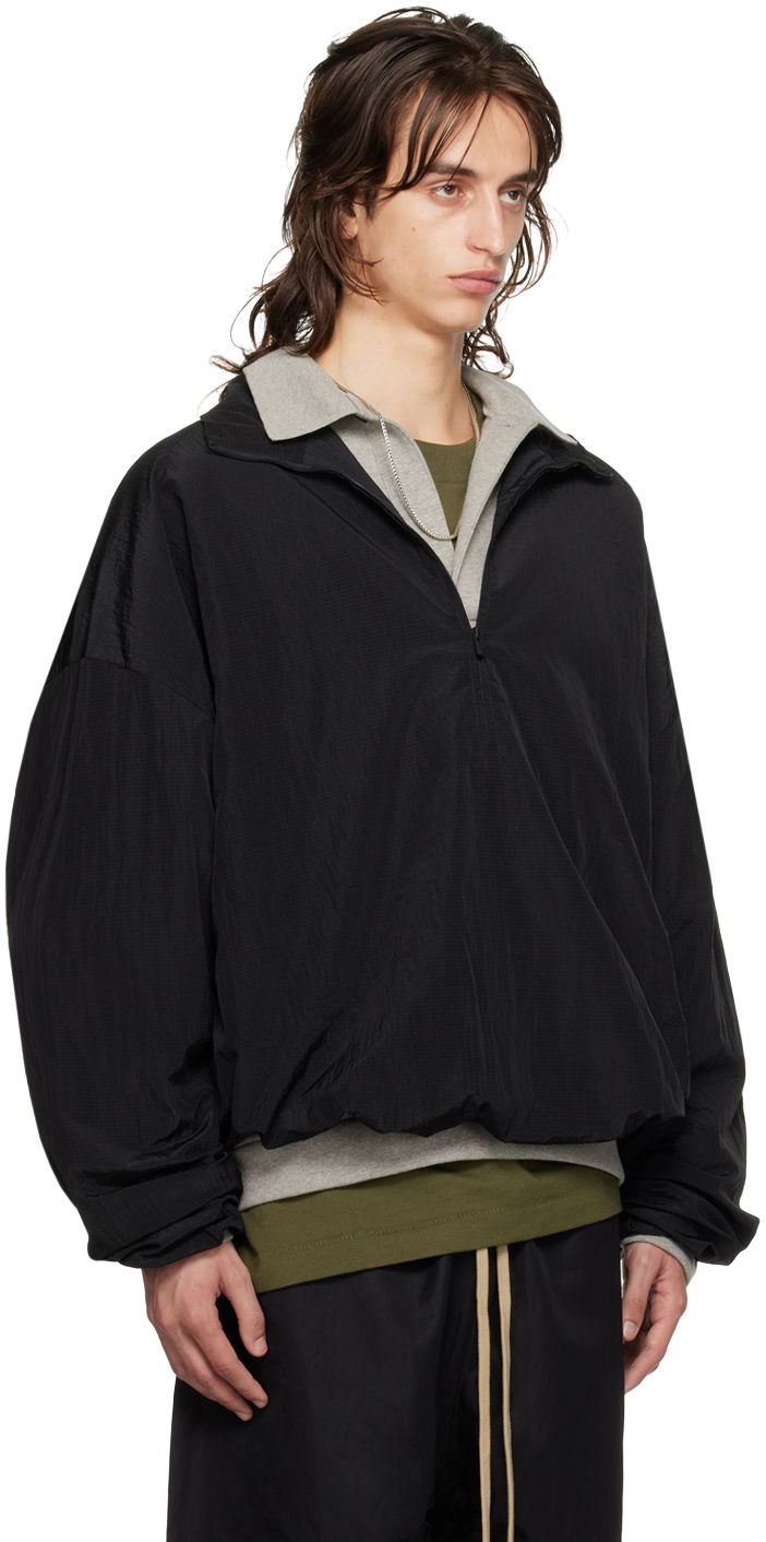 Vetrovka Fear of God Fear of God ESSENTIALS Half-Zip Pullover Jacket Čierna | 202BT244710F, 1