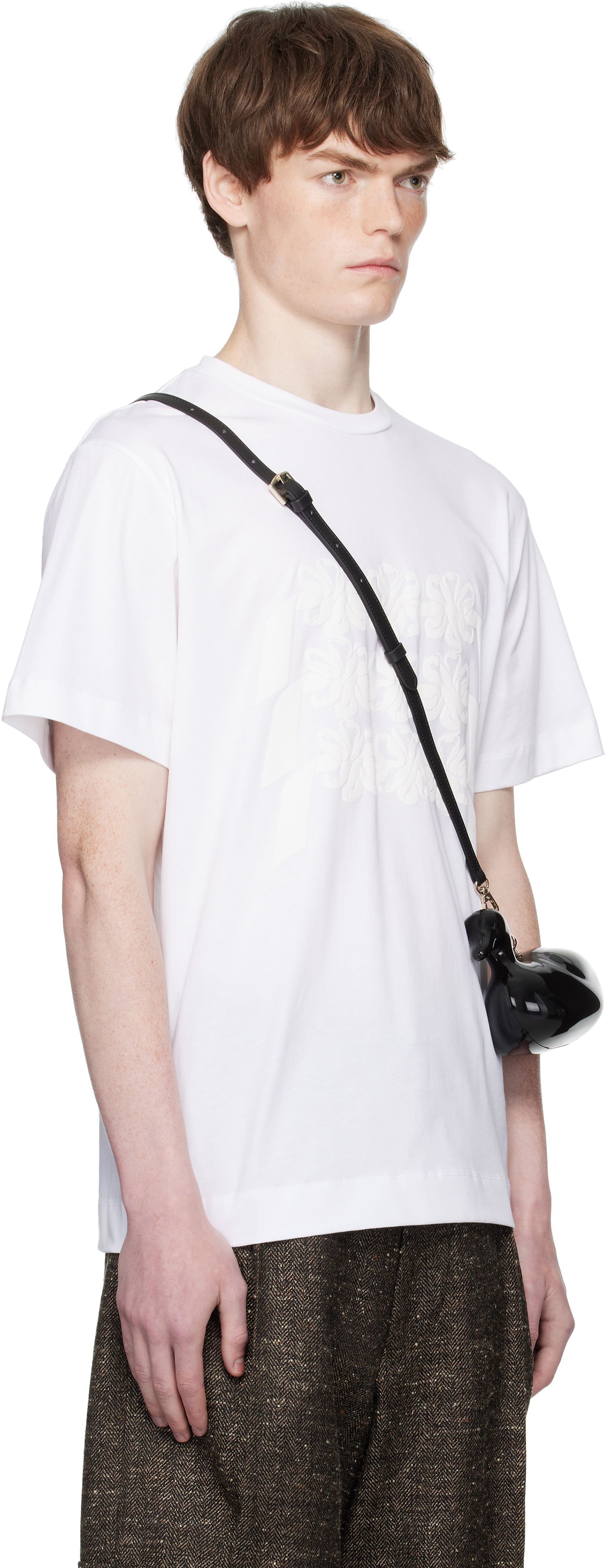 Tričko Simone Rocha Simone Rocha Daisy Chain Print T-Shirt Biela | 5195P46-M 0569, 1