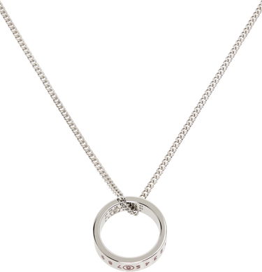 Náhrdelník Maison Margiela MM6 Maison Margiela Minimal Logo Pendant Ring Necklace Metalická | SM6UU0048 P7351, 1