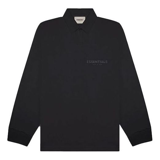 Polo tričko Fear of God Essentials Long Sleeve Polo Čierna | FOG-FW20-362, 0