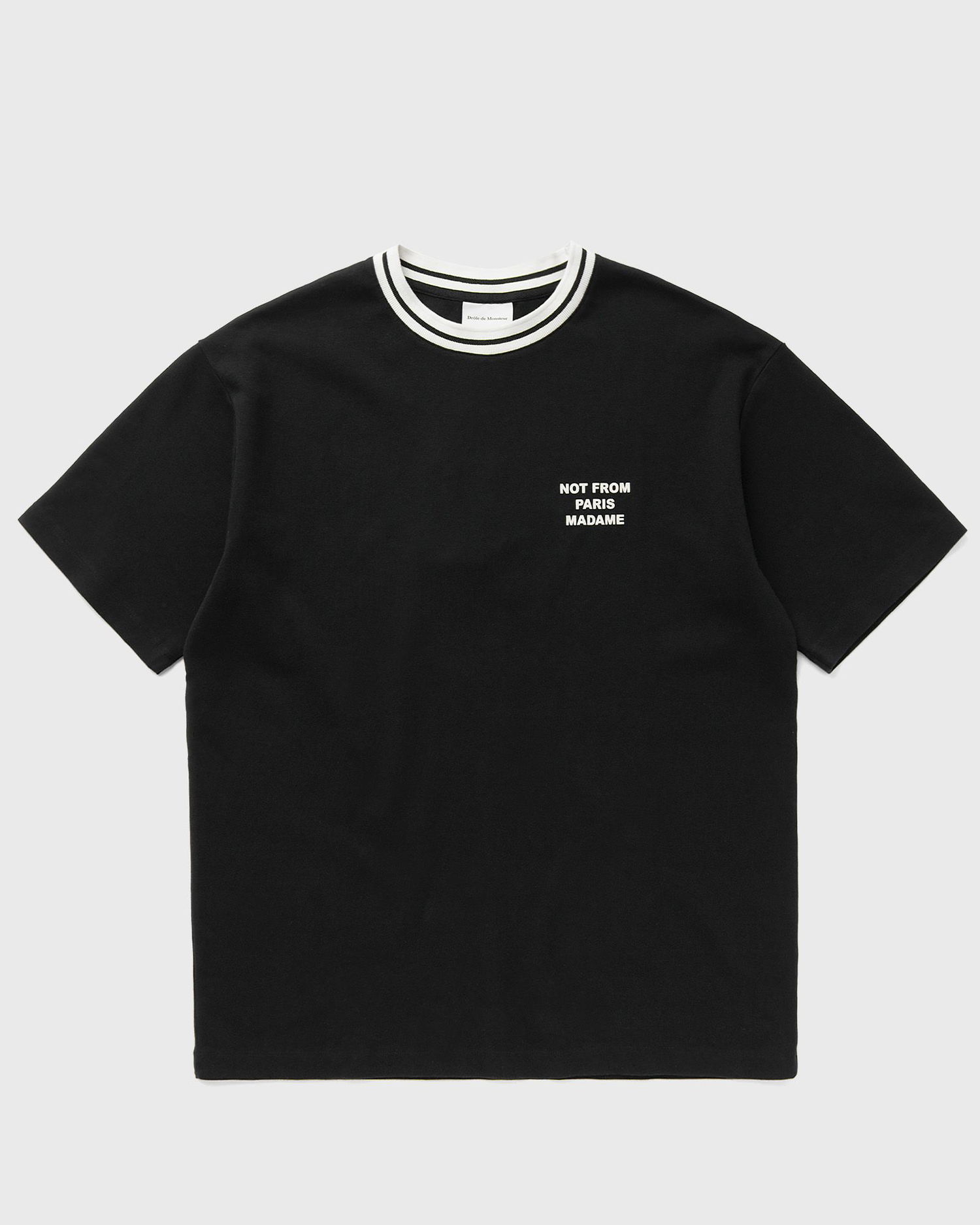 Tričko Drôle de Monsieur Drôle de Monsieur Le Sport Slogan T-Shirt XXL Čierna | F-TS189-CO002-BL, 0