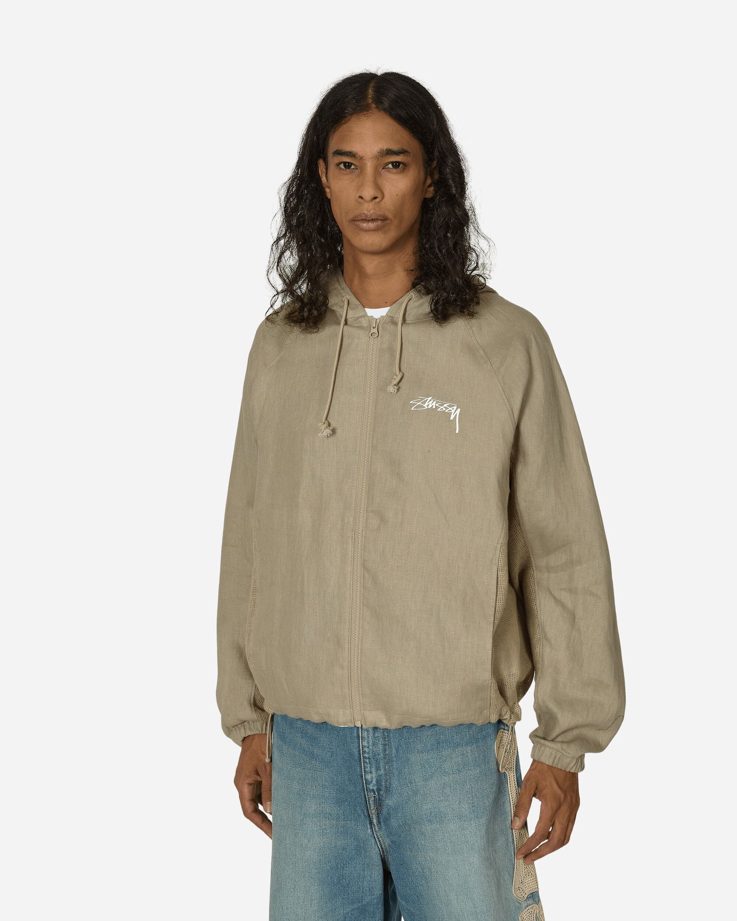 Bunda Nike Stüssy Linen Shell Jacket Chino Zelené | FZ5751-263, 1