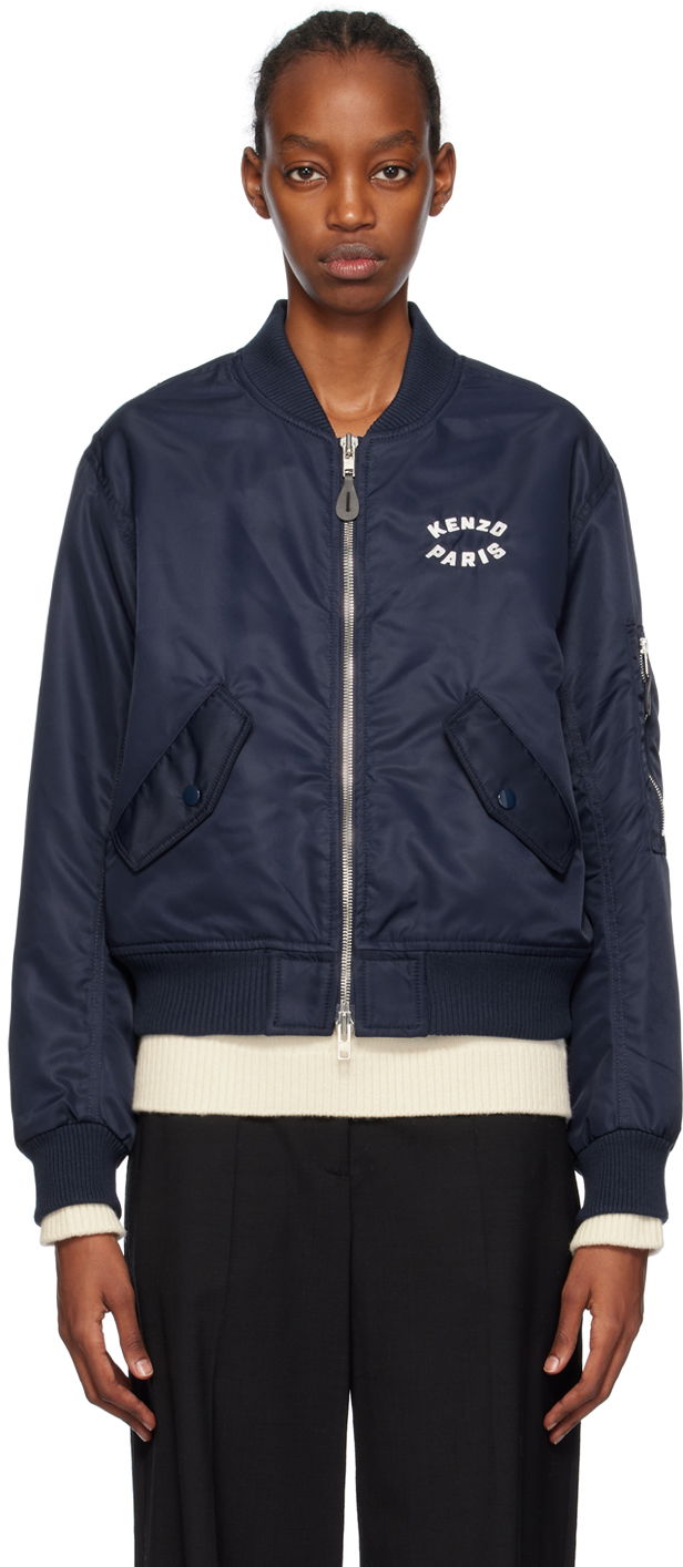 Bomber bunda KENZO Paris Lucky Tiger Bomber Jacket Navy | FE52BL1799OC