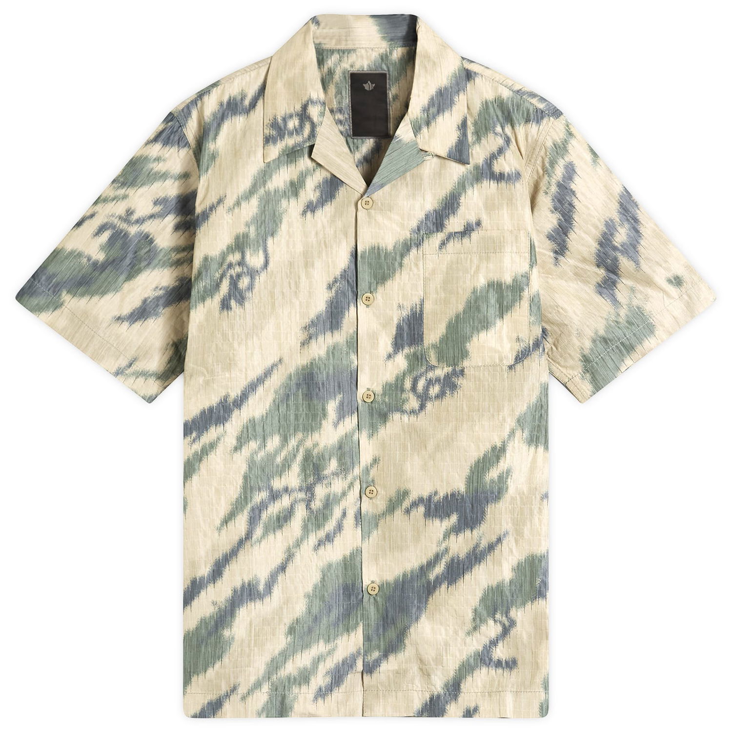 Košeľa Maharishi Maharishi Bonsai Camo Ripstop Camp Collar Shirt, Size Large Béžová | 6213-WDL, 0
