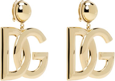 Náušnice Dolce & Gabbana Gold 'DG' Earrings Metalická | WEN6P3 W1111, 1