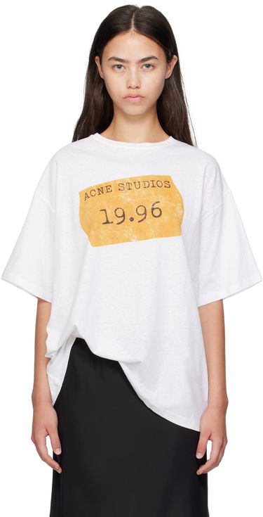 Tričko Acne Studios Acne Studios 1996 Logo T-Shirt Biela | CL0355-, 0