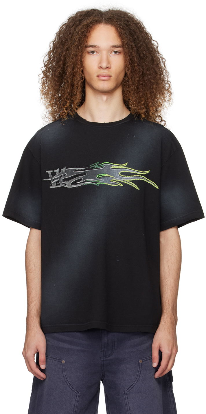 Tričko We11done We11done Men's Graphic Print  T-Shirt Čierna | WD-TT0-24-751-U-BK, 0