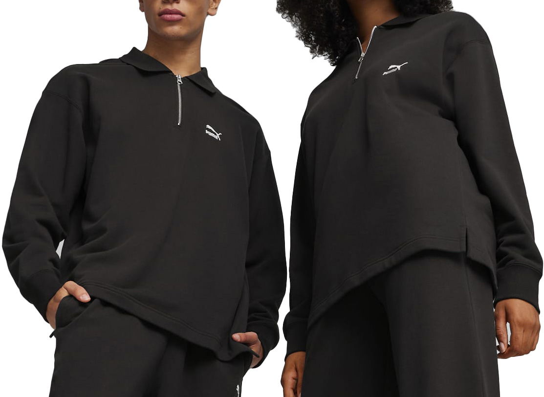 Mikina Puma Better Classics Polo Crew Sweatshirt F01 Čierna | 624251-01, 0