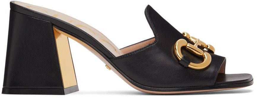 Tenisky a topánky Gucci Horsebit Heeled Sandals "Black" Čierna | 655412 BKO00, 0