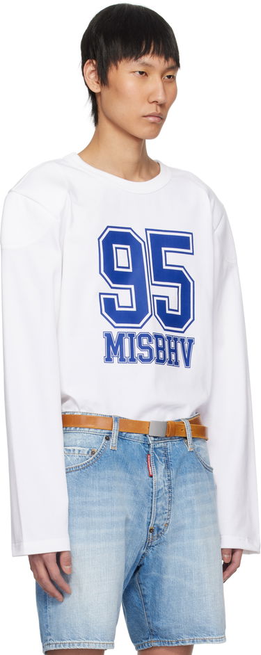 Sveter MISBHV MISBHV 95 Longsleeve T-Shirt Biela | 250M158, 1