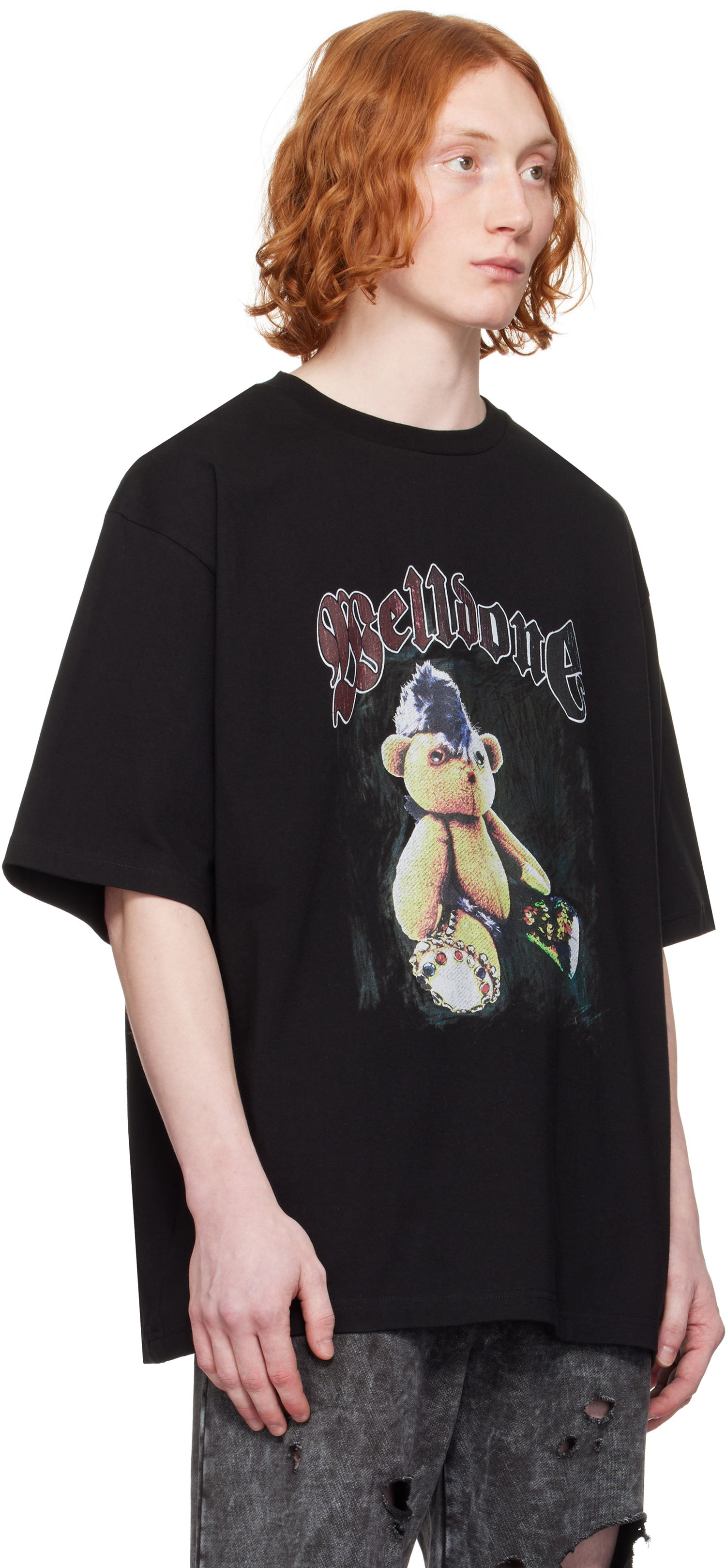 Tričko We11done We11done Punk Teddy Graphic T-Shirt Čierna | WD-TT0-25-747-U-BK, 1