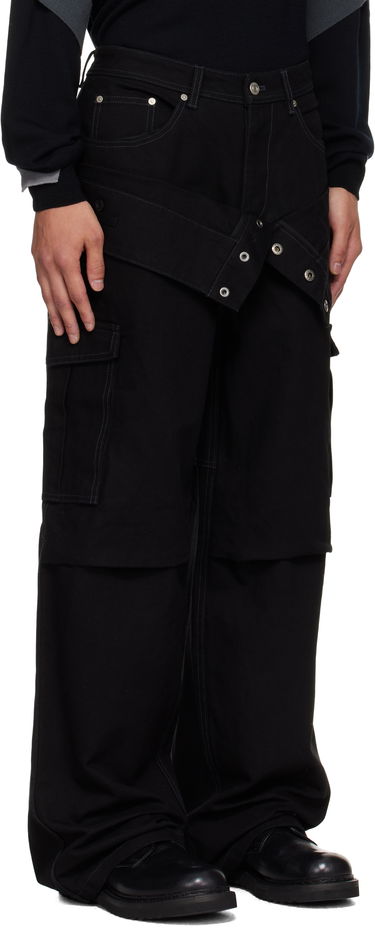 Džínsy Andersson Bell Andersson Bell Double Waist Work Wide-Leg Jeans Čierna | apa834u, 1