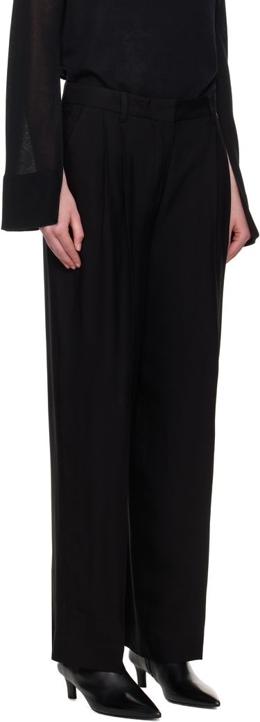 Nohavice TOTEME TOTEME Double-Pleat Straight-Leg Trousers Čierna | 252-WRB0289-FB0459, 1
