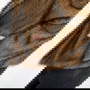 Bunda Urban Classics Short Faux Fur Jacket Hnedá | TB8120-01591, 2