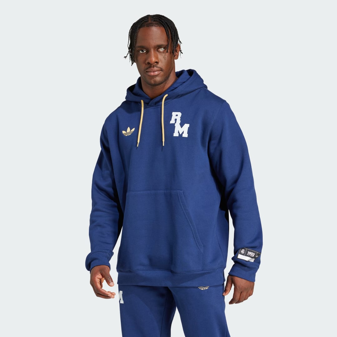 Mikina adidas Performance Real Madrid VRCT Hoodie Modrá | JF2584, 0