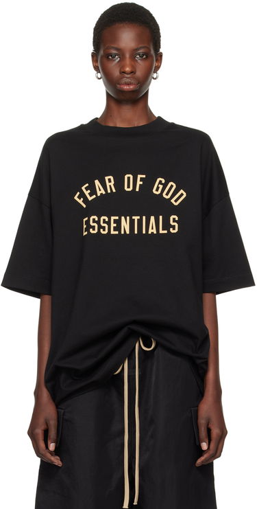 Tričko Fear of God ESSENTIALS Crewneck T-Shirt Čierna | 125BT244190F, 0
