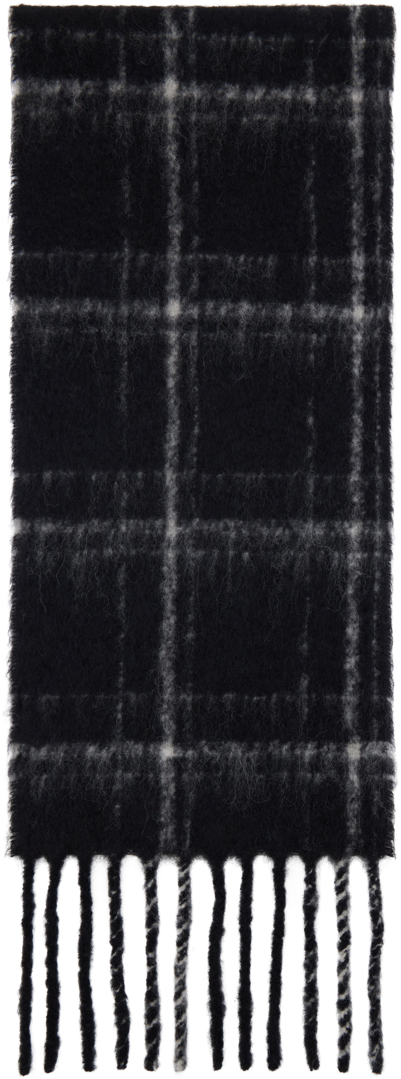 Šál OUR LEGACY Estate Scarf with Fringe Čierna | A4248EBF, 1