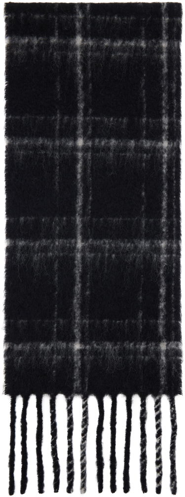 Šál OUR LEGACY Estate Scarf with Fringe Čierna | A4248EBF, 1