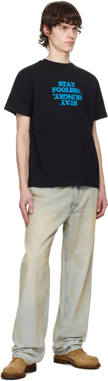 Tričko Coperni Coperni 'Stay Foolish' Print Boxy T-Shirt Čierna | COPJS03F5011PMEN, 3