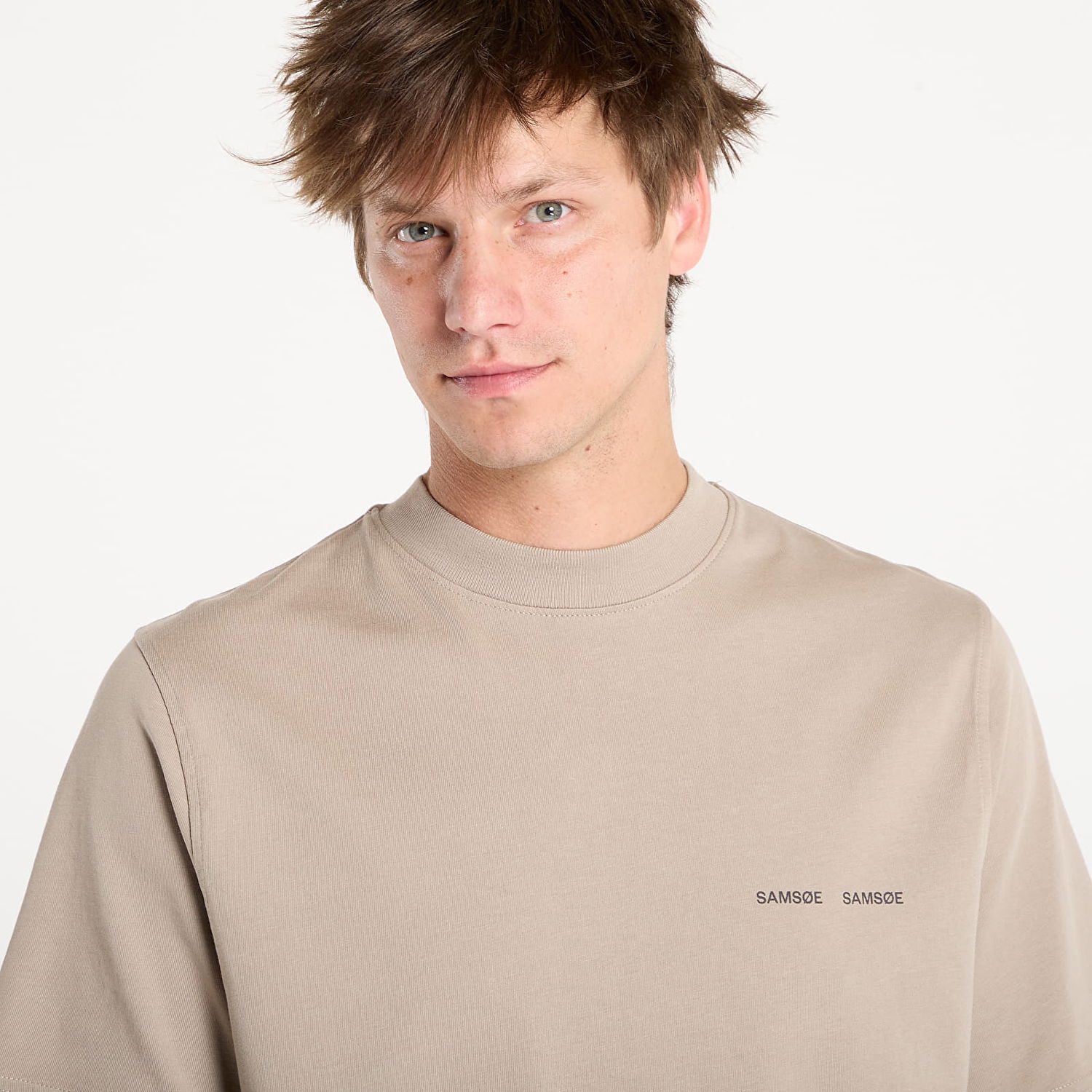 Tričko Samsoe Samsoe Samsøe Samsøe Norsbro T-Shirt Béžová | M20300010_170205TCX, 1