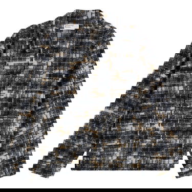 Bunda Universal Works Patch Check Fleece Rams Jacket Navy | P33091-NVY, 1