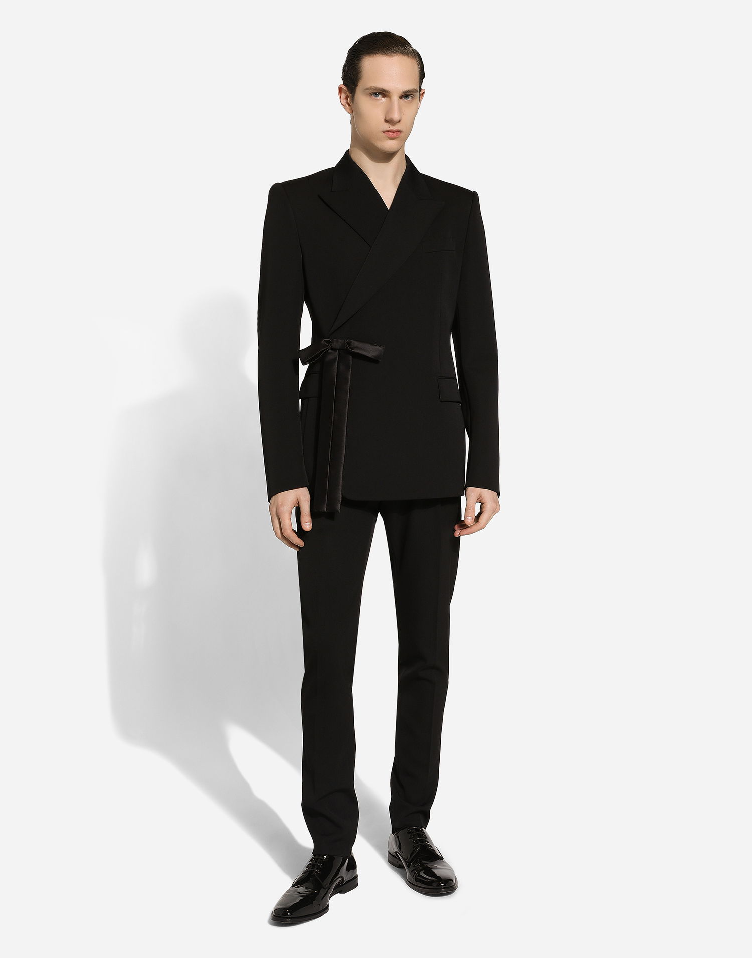 Bunda Dolce & Gabbana Double-breasted Wool Jacket Čierna | G2UK3TFU21EN0000, 1