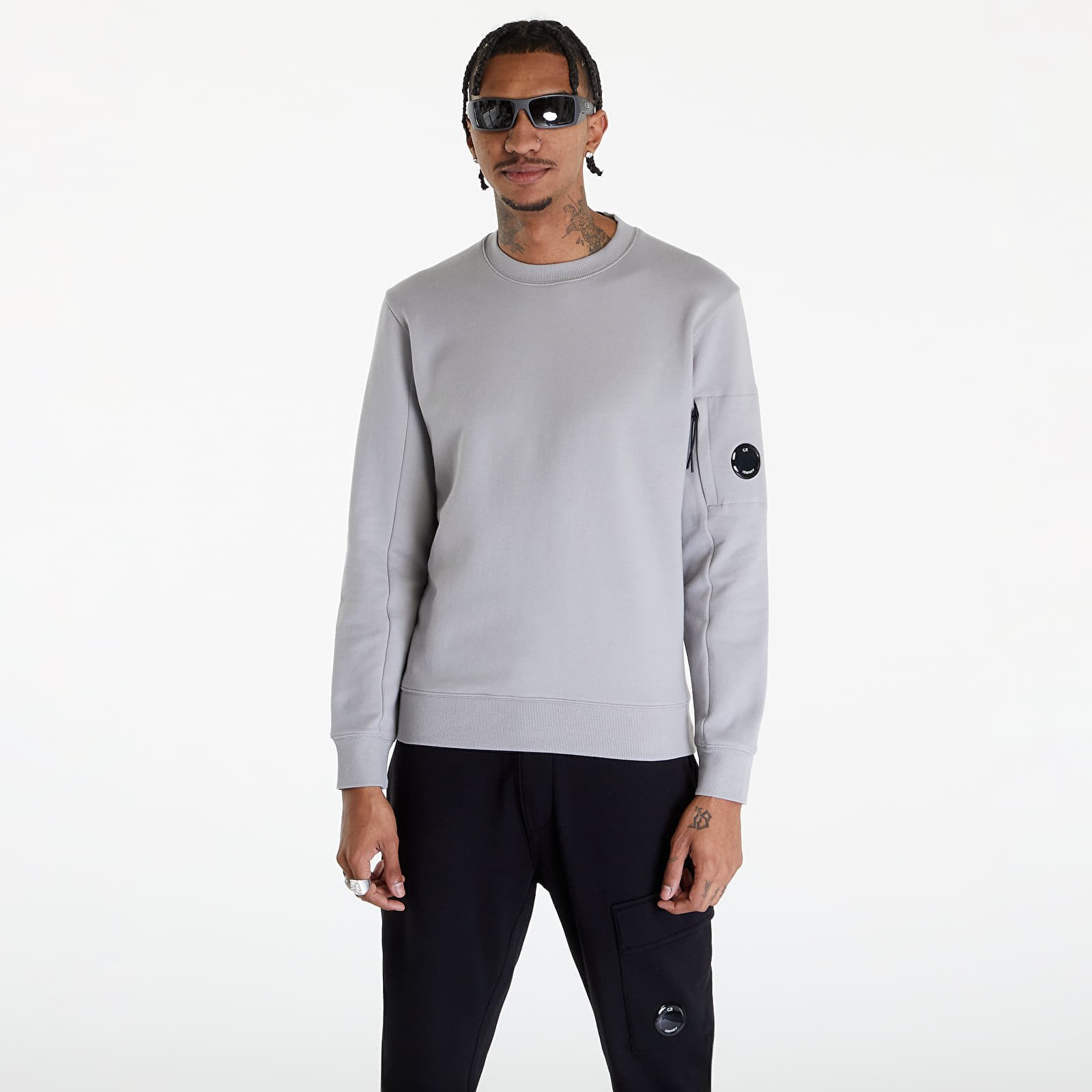 Diagonal Raised Sweatshirt Drizzle Grey