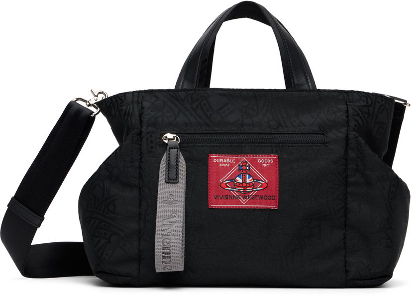Tote bag Vivienne Westwood Tangled Jacquard Orb Tote Čierna | 4D030005U-W016Q-