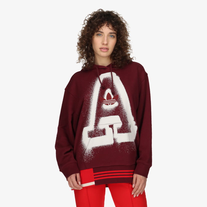 Mikina adidas Originals Women's Hoodie A Graphic Vínová | IC5236